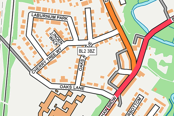 BL2 3BZ map - OS OpenMap – Local (Ordnance Survey)