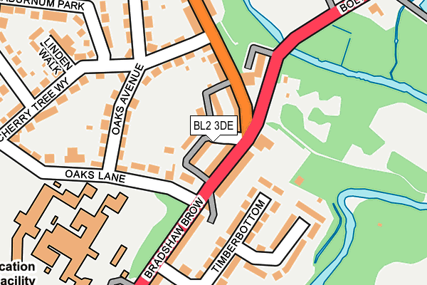 BL2 3DE map - OS OpenMap – Local (Ordnance Survey)