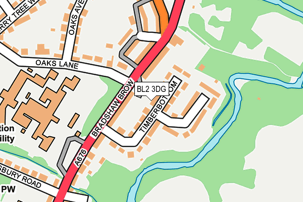 BL2 3DG map - OS OpenMap – Local (Ordnance Survey)