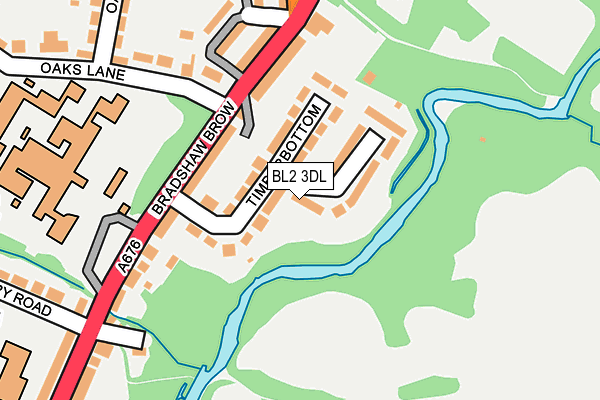 BL2 3DL map - OS OpenMap – Local (Ordnance Survey)