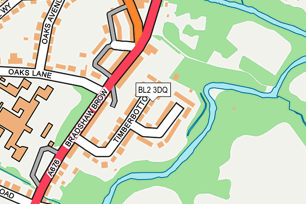 BL2 3DQ map - OS OpenMap – Local (Ordnance Survey)
