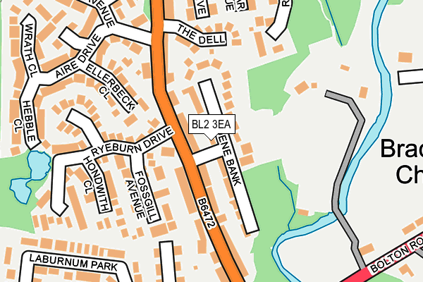 BL2 3EA map - OS OpenMap – Local (Ordnance Survey)