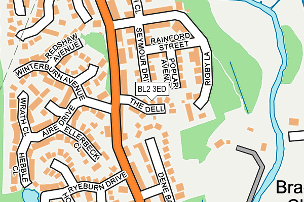 BL2 3ED map - OS OpenMap – Local (Ordnance Survey)