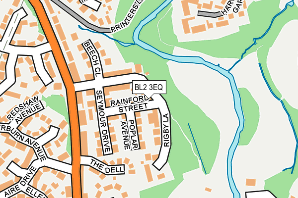 BL2 3EQ map - OS OpenMap – Local (Ordnance Survey)