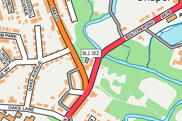BL2 3EZ map - OS OpenMap – Local (Ordnance Survey)
