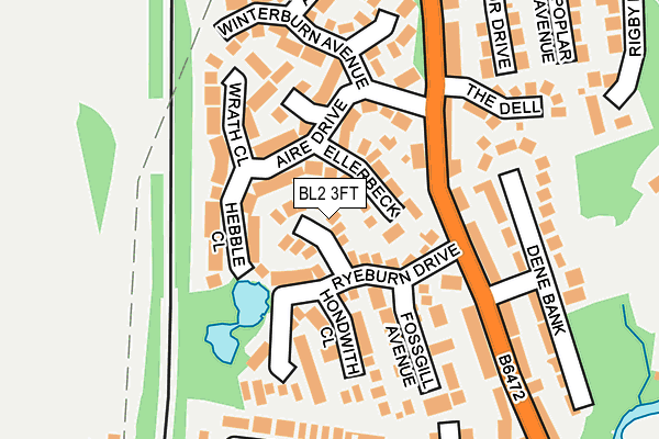 BL2 3FT map - OS OpenMap – Local (Ordnance Survey)