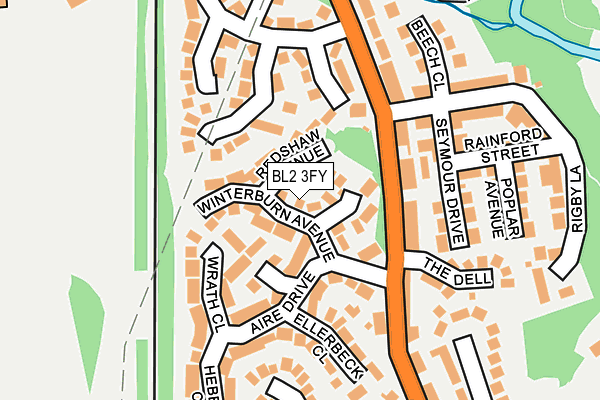 BL2 3FY map - OS OpenMap – Local (Ordnance Survey)
