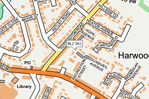 BL2 3HJ map - OS OpenMap – Local (Ordnance Survey)