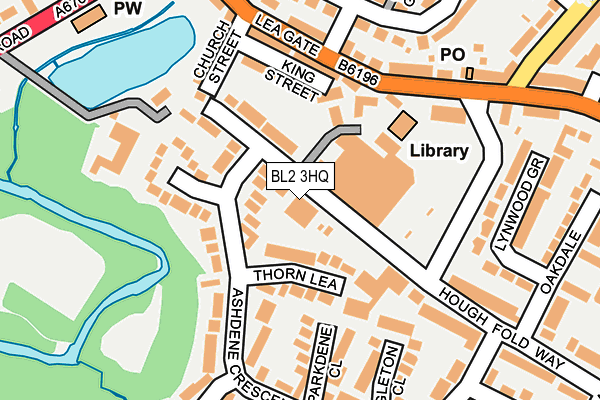 BL2 3HQ map - OS OpenMap – Local (Ordnance Survey)