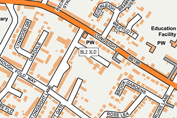 BL2 3LD map - OS OpenMap – Local (Ordnance Survey)