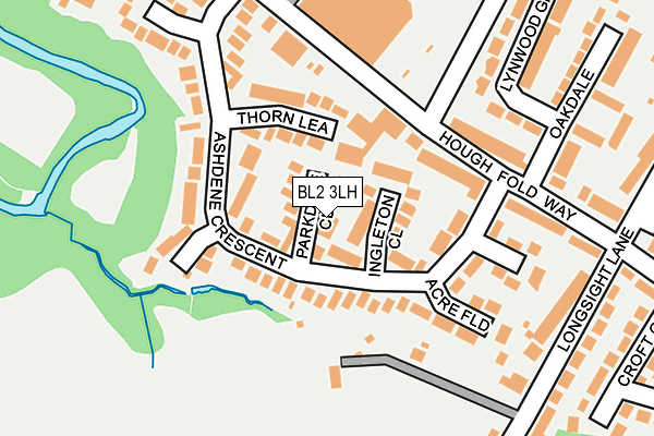 BL2 3LH map - OS OpenMap – Local (Ordnance Survey)