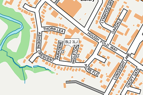 BL2 3LJ map - OS OpenMap – Local (Ordnance Survey)