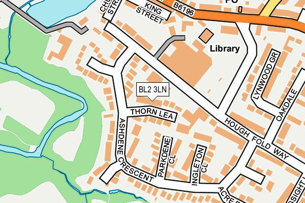 BL2 3LN map - OS OpenMap – Local (Ordnance Survey)