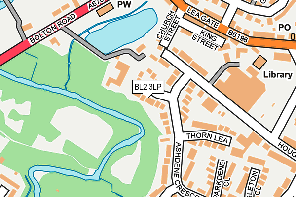 BL2 3LP map - OS OpenMap – Local (Ordnance Survey)