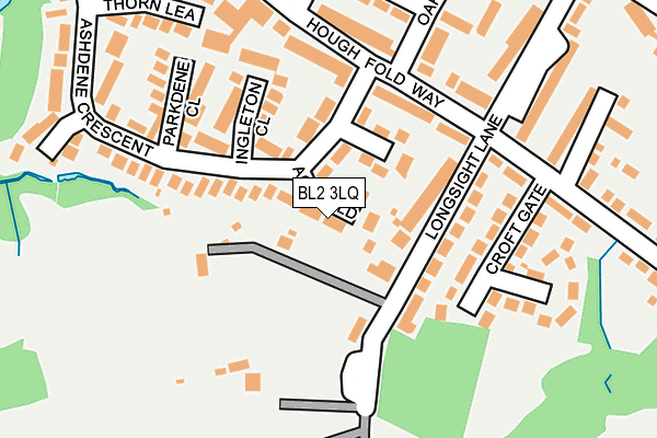 BL2 3LQ map - OS OpenMap – Local (Ordnance Survey)