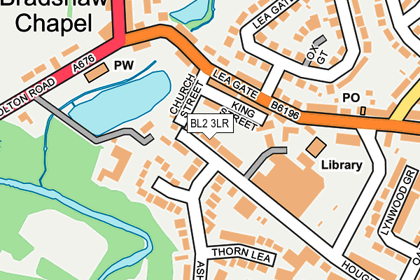 BL2 3LR map - OS OpenMap – Local (Ordnance Survey)