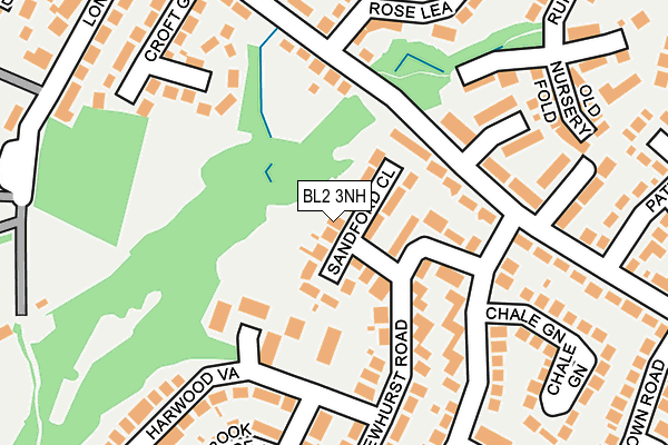 BL2 3NH map - OS OpenMap – Local (Ordnance Survey)