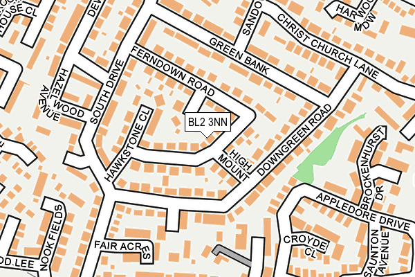 BL2 3NN map - OS OpenMap – Local (Ordnance Survey)