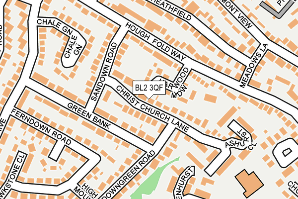 BL2 3QF map - OS OpenMap – Local (Ordnance Survey)