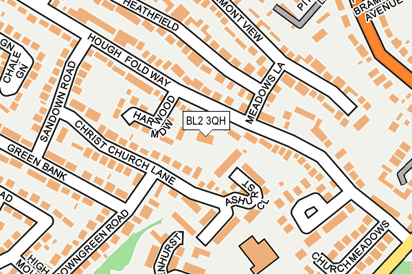 BL2 3QH map - OS OpenMap – Local (Ordnance Survey)