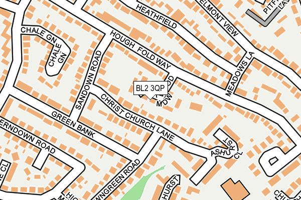 BL2 3QP map - OS OpenMap – Local (Ordnance Survey)