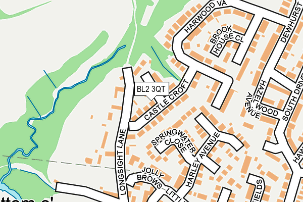 BL2 3QT map - OS OpenMap – Local (Ordnance Survey)
