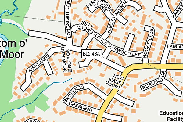 BL2 4BA map - OS OpenMap – Local (Ordnance Survey)