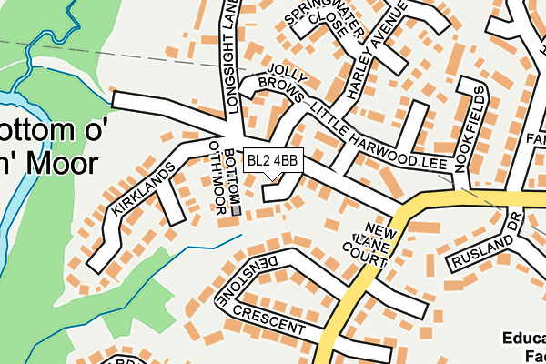 BL2 4BB map - OS OpenMap – Local (Ordnance Survey)