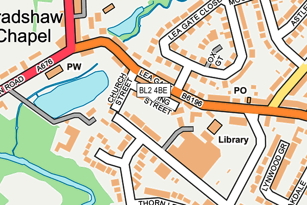BL2 4BE map - OS OpenMap – Local (Ordnance Survey)