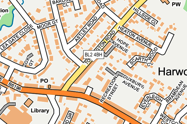 BL2 4BH map - OS OpenMap – Local (Ordnance Survey)