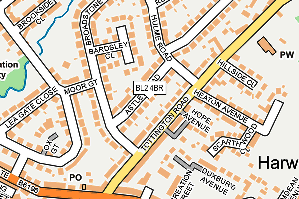 BL2 4BR map - OS OpenMap – Local (Ordnance Survey)