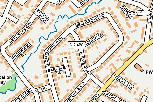 BL2 4BS map - OS OpenMap – Local (Ordnance Survey)