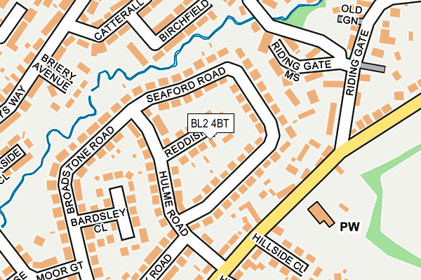 BL2 4BT map - OS OpenMap – Local (Ordnance Survey)