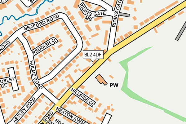 BL2 4DF map - OS OpenMap – Local (Ordnance Survey)