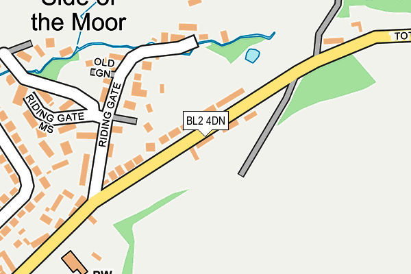 BL2 4DN map - OS OpenMap – Local (Ordnance Survey)
