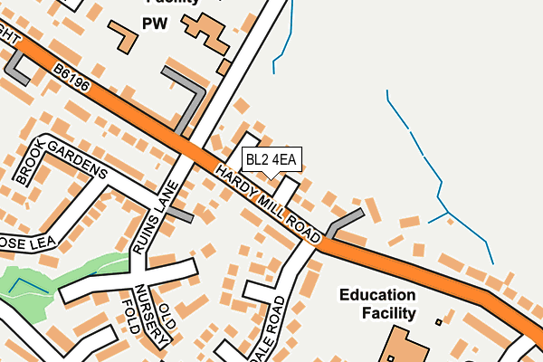 BL2 4EA map - OS OpenMap – Local (Ordnance Survey)