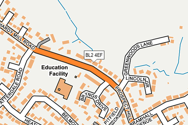 BL2 4EF map - OS OpenMap – Local (Ordnance Survey)