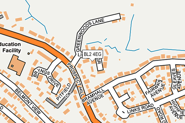 BL2 4EG map - OS OpenMap – Local (Ordnance Survey)