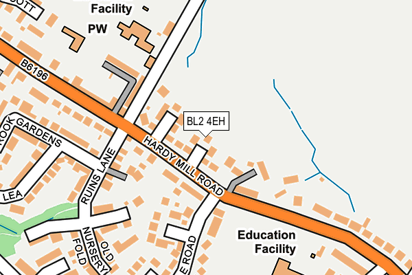 BL2 4EH map - OS OpenMap – Local (Ordnance Survey)