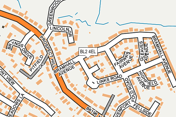 BL2 4EL map - OS OpenMap – Local (Ordnance Survey)