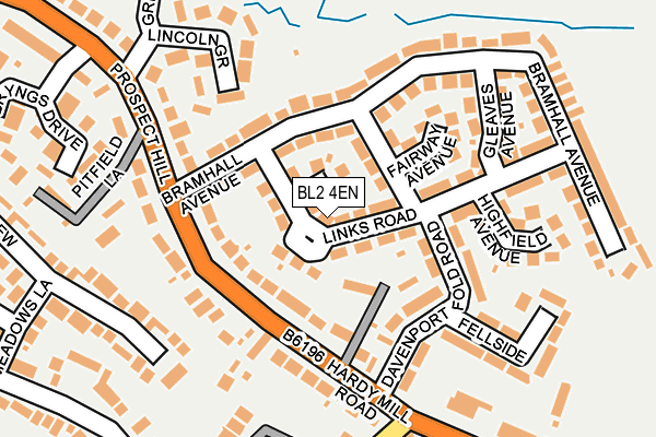 BL2 4EN map - OS OpenMap – Local (Ordnance Survey)