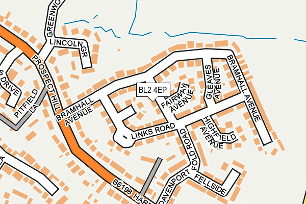 BL2 4EP map - OS OpenMap – Local (Ordnance Survey)