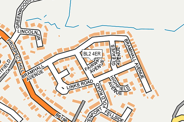 BL2 4ER map - OS OpenMap – Local (Ordnance Survey)