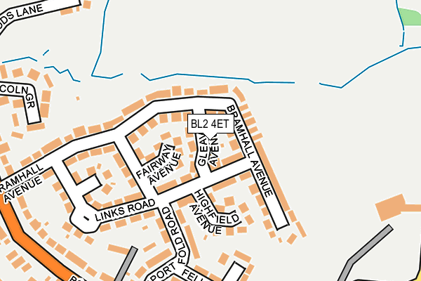 BL2 4ET map - OS OpenMap – Local (Ordnance Survey)