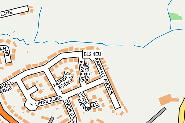 BL2 4EU map - OS OpenMap – Local (Ordnance Survey)
