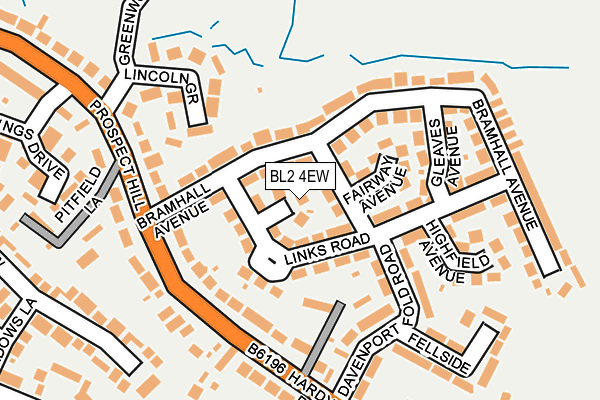 BL2 4EW map - OS OpenMap – Local (Ordnance Survey)