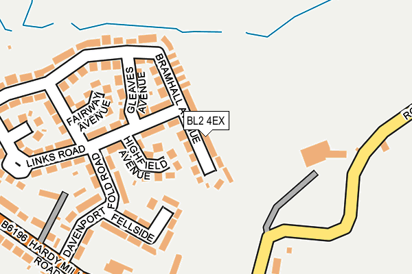 BL2 4EX map - OS OpenMap – Local (Ordnance Survey)