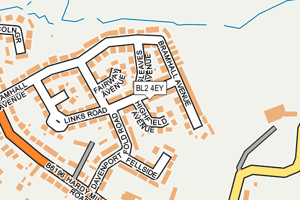 BL2 4EY map - OS OpenMap – Local (Ordnance Survey)