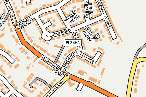 BL2 4HA map - OS OpenMap – Local (Ordnance Survey)