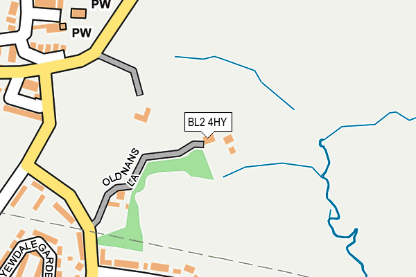 BL2 4HY map - OS OpenMap – Local (Ordnance Survey)